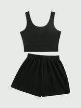 Rosie ROMWE Avant Women's Summer Casual Printed Sleeveless Top And Shorts Set